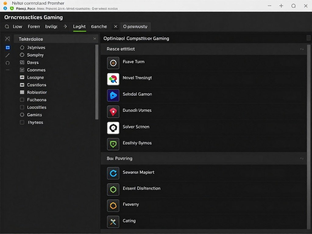 Competitive gaming Nvidia settings configuration