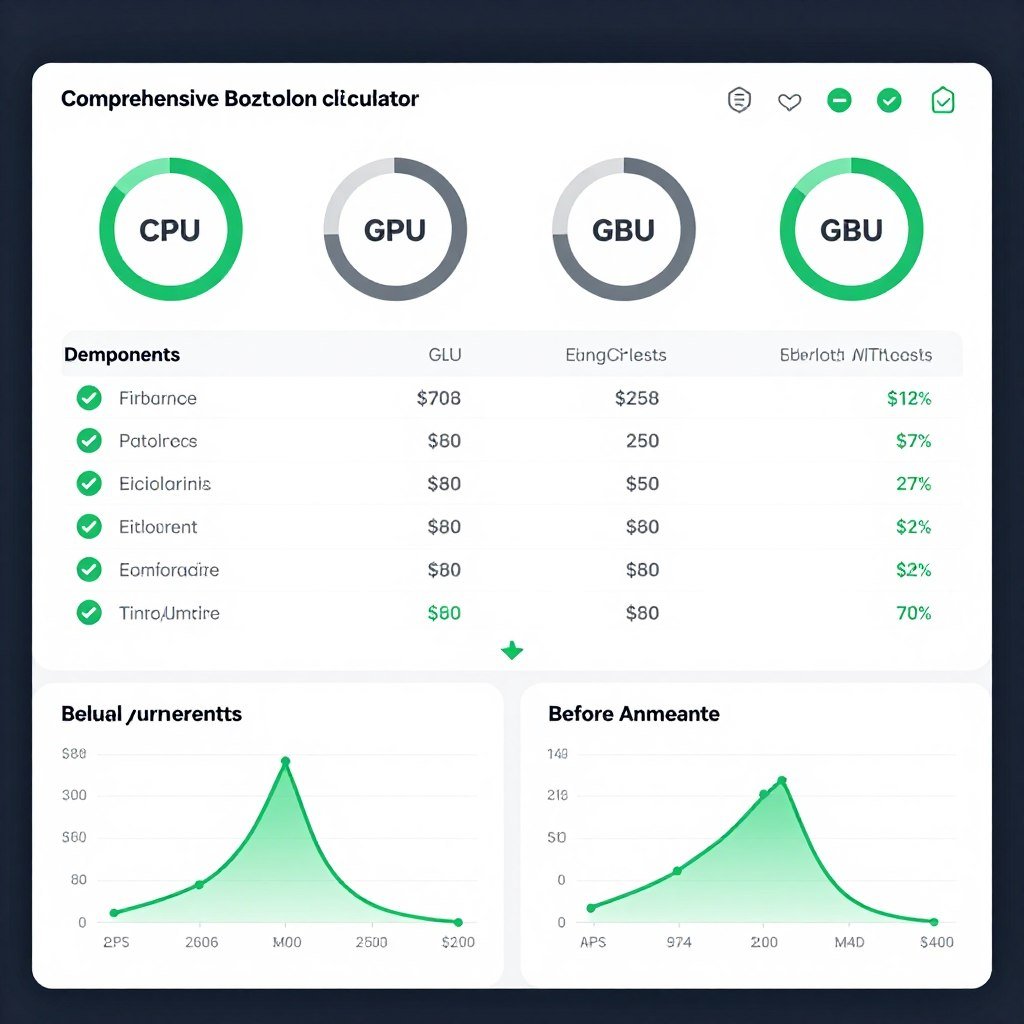 Complete PC bottleneck analysis dashboard