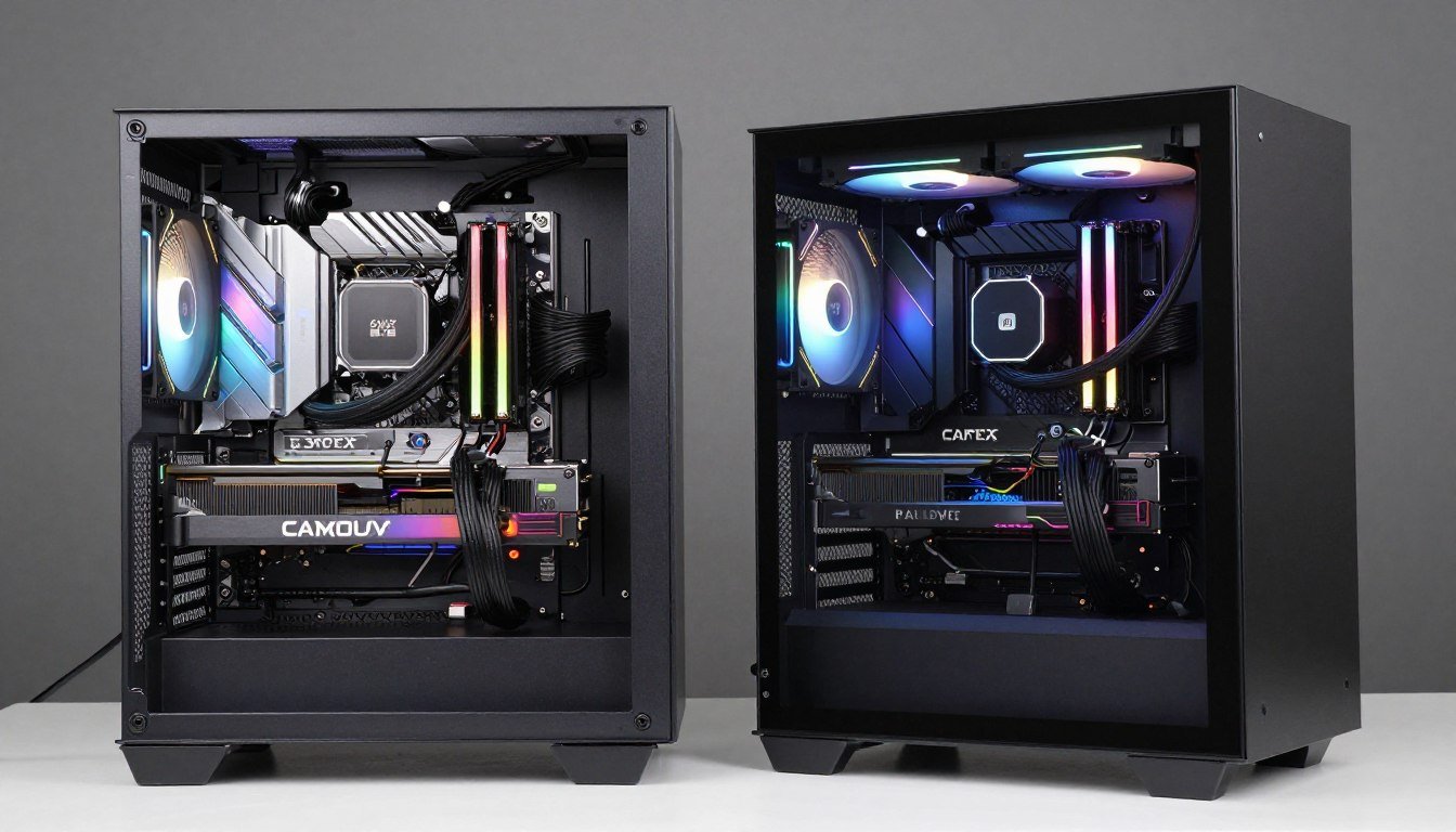 Cooling Performance comparison between 420mm AIO and custom water cooling loop in modern gaming PC