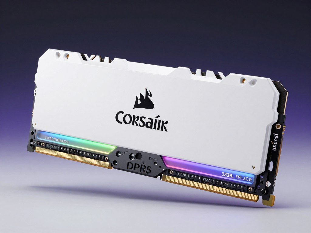 Corsair Dominator Platinum white DDR5 RAM with RGB lighting