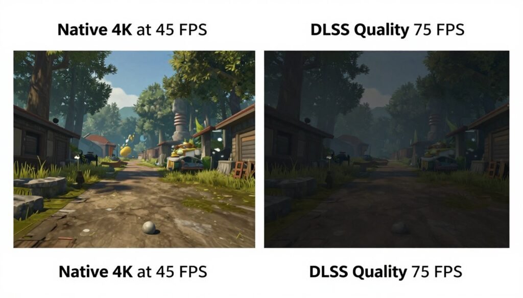 DLSS FSR performance comparison at 4K resolution