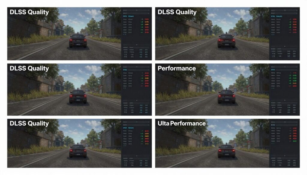DLSS quality modes comparison and performance