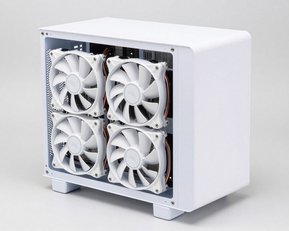 Deepcool AK620 white tower air cooler with dual fans