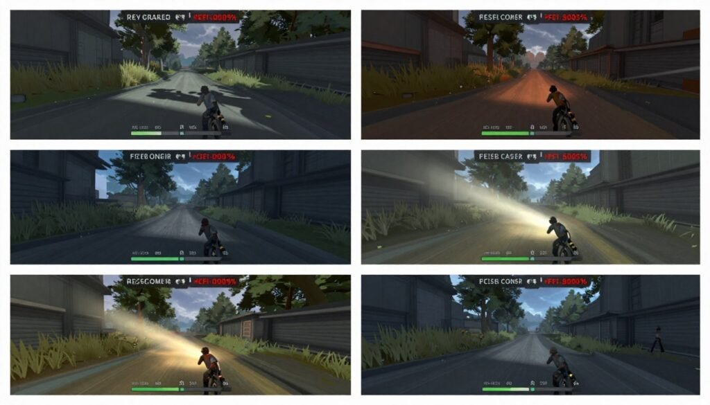 Different ray tracing techniques comparison in gaming