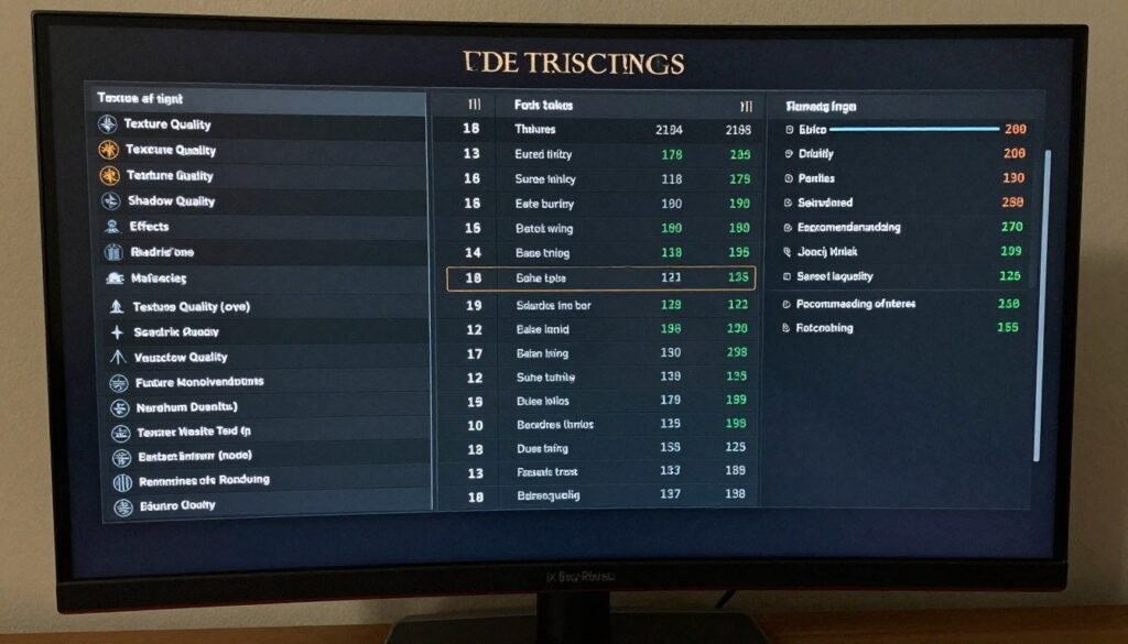 Elden Ring graphics settings menu showing optimal PC fix configuration