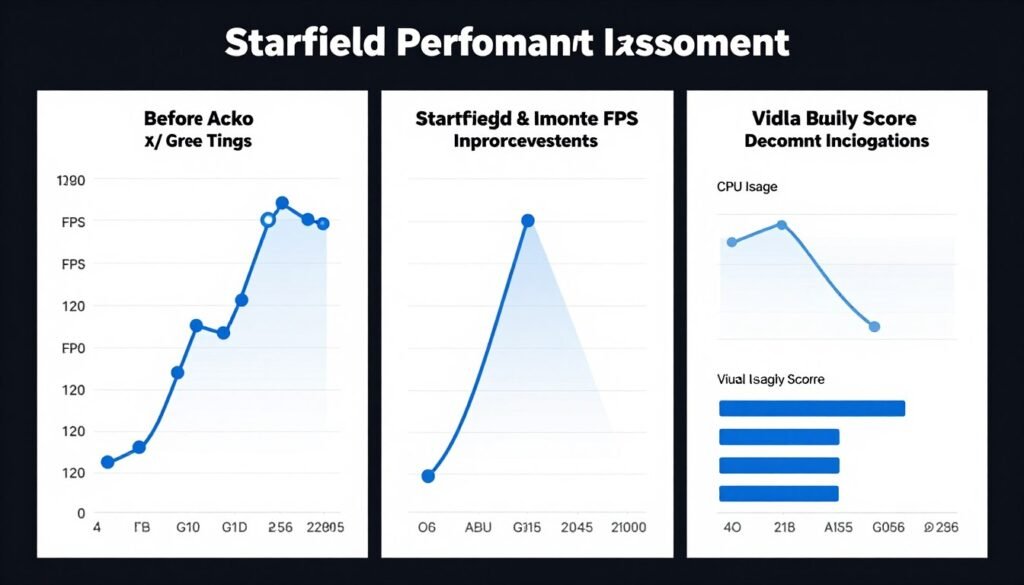 Final Starfield optimization results showing before and after performance metrics