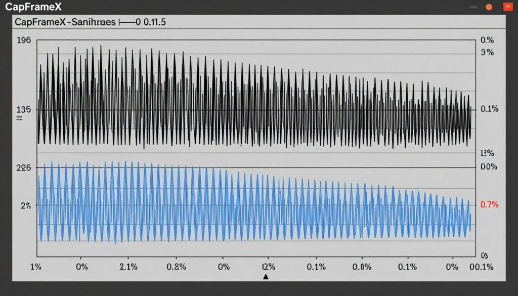 Frame time graph showing CPU bottleneck impact on gaming smoothness