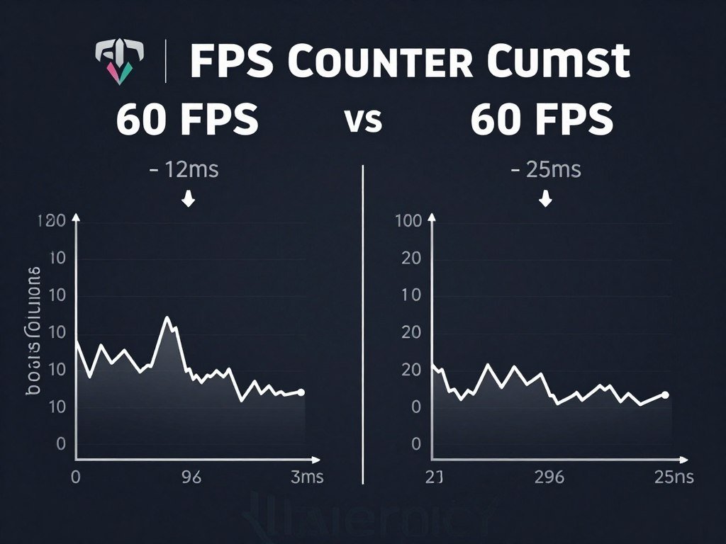 Frame time versus FPS comparison diagram