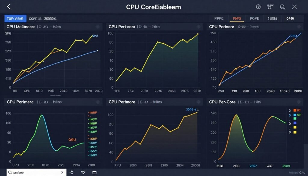 GPU and CPU usage correlation with frame times