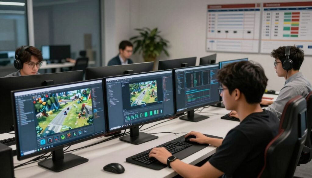 Game development studio environment