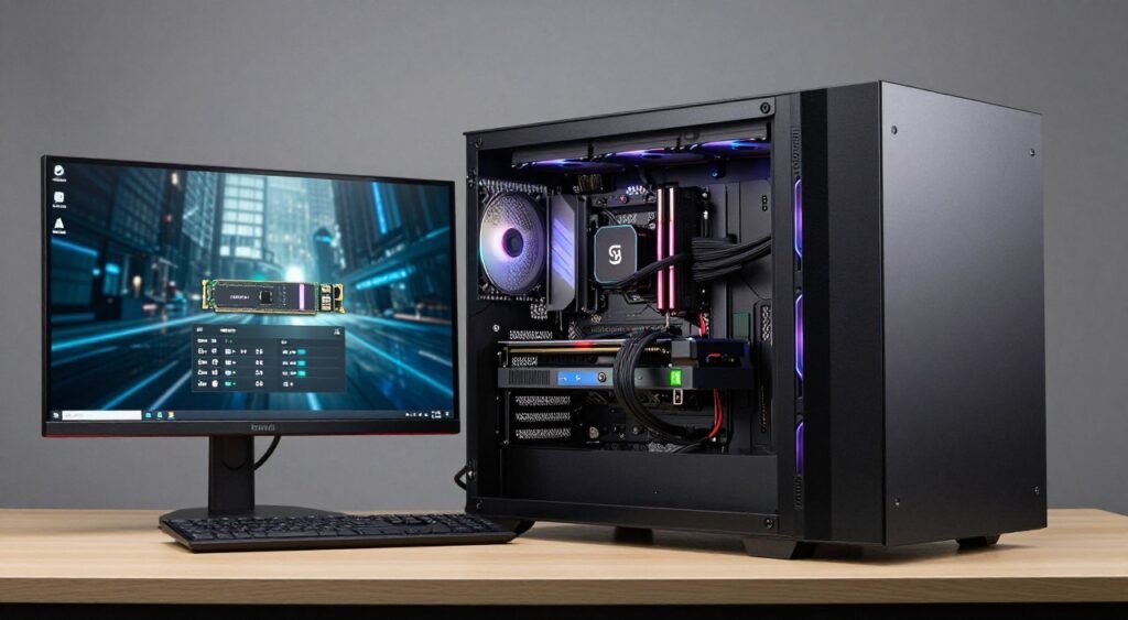 Gaming PC showing multiple optimization areas beyond HPET settings