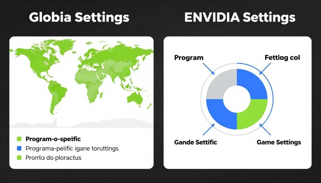 Global vs program-specific Nvidia Settings configuration