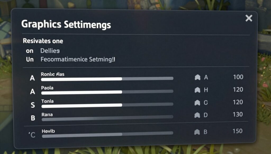 Graphics settings menu showing optimized configuration for ultrawide gaming