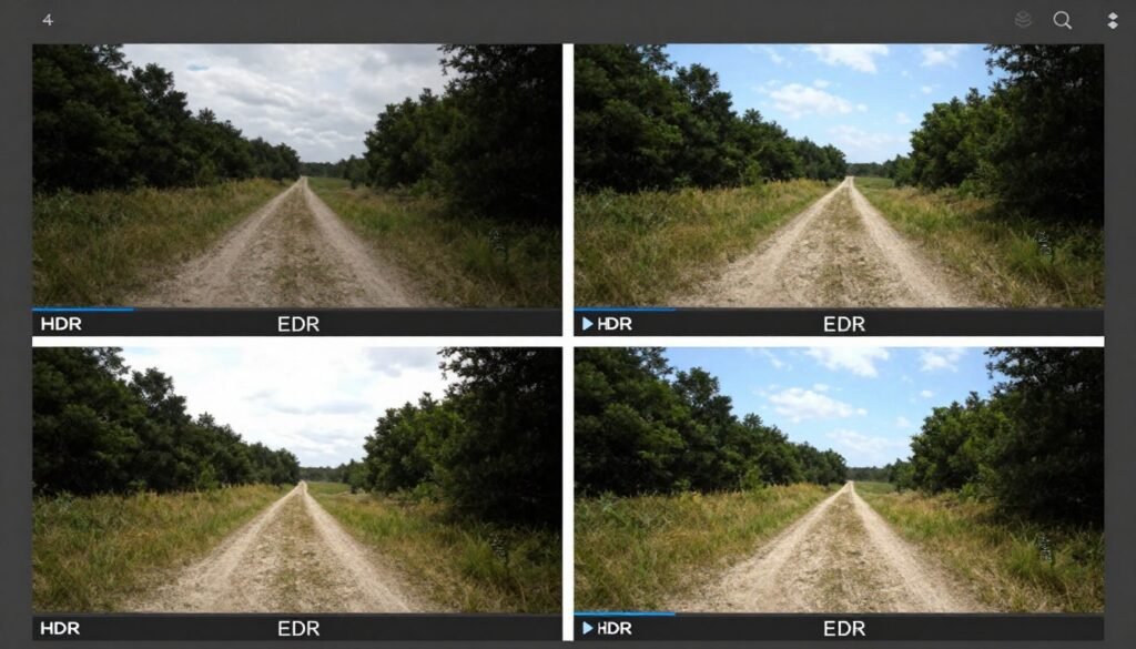 HDR gaming comparison showing standard versus HDR content