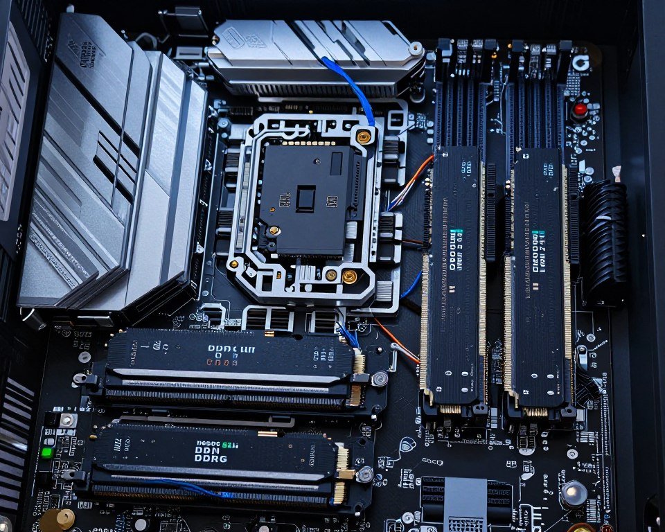 High-capacity 64GB RAM installation professional workstation