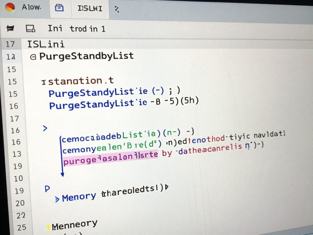 ISLC configuration file showing advanced settings and parameters