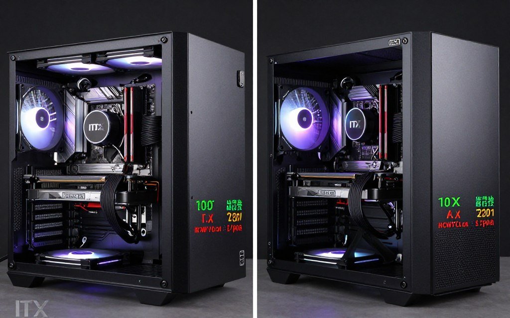 ITX cooling solutions comparison showing AIO and air cooler options