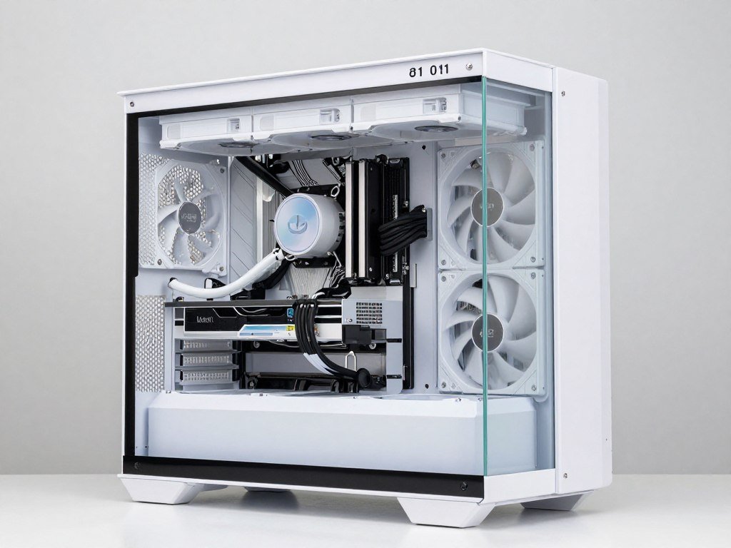 Lian Li O11 Dynamic EVO white case with dual chamber design