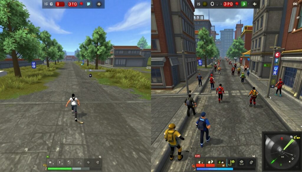 MMO crowd performance comparison