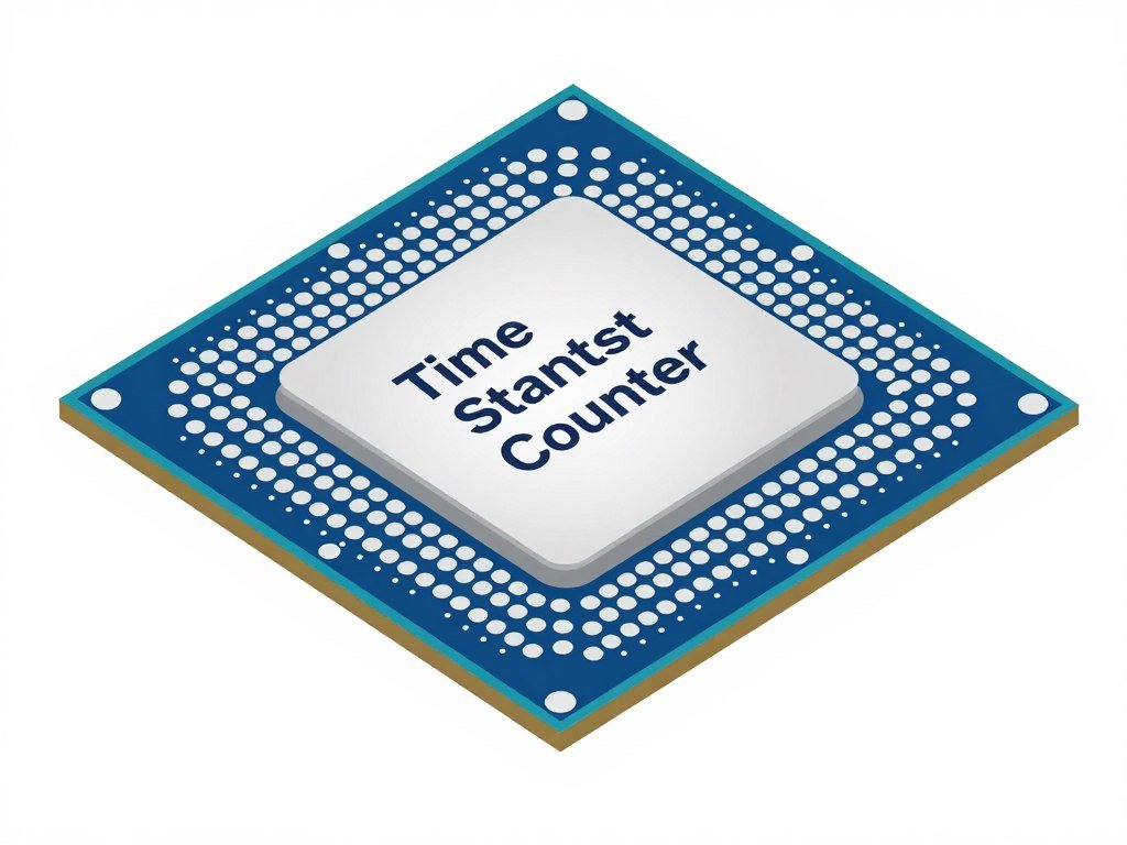 Modern CPU die showing TSC implementation in latest processor architecture