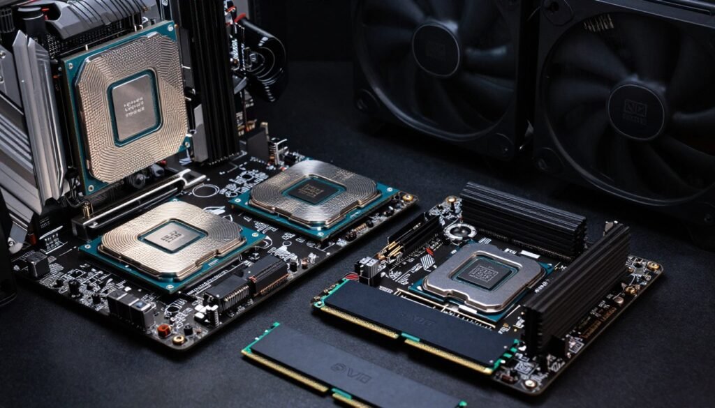 Modern PC components optimized for gaming