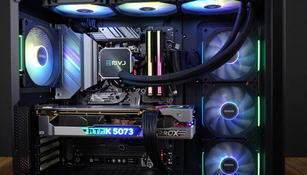 Modern gaming PC build optimized for DirectStorage gaming with NVMe storage