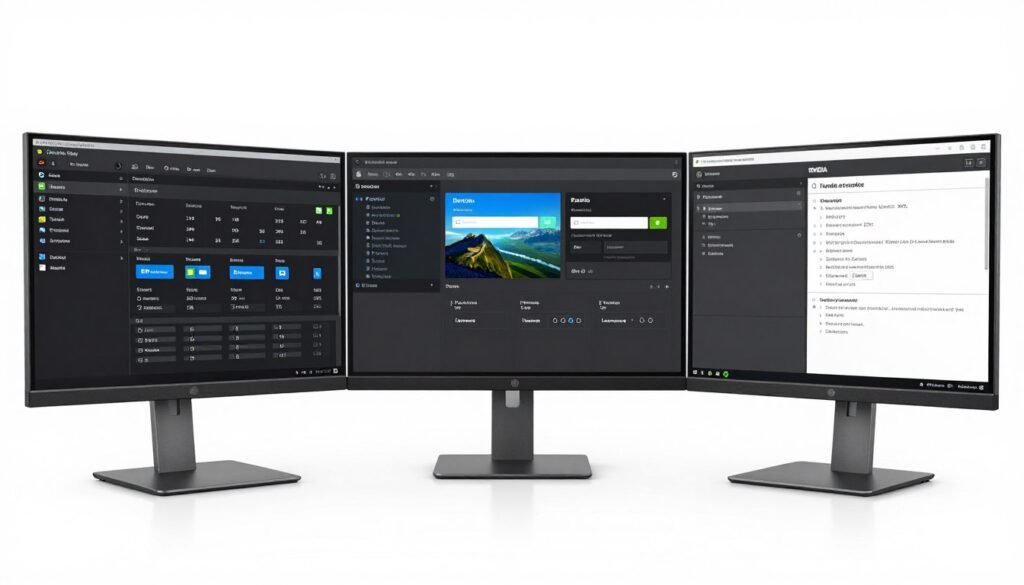 Multiple monitor setup configuration in Nvidia