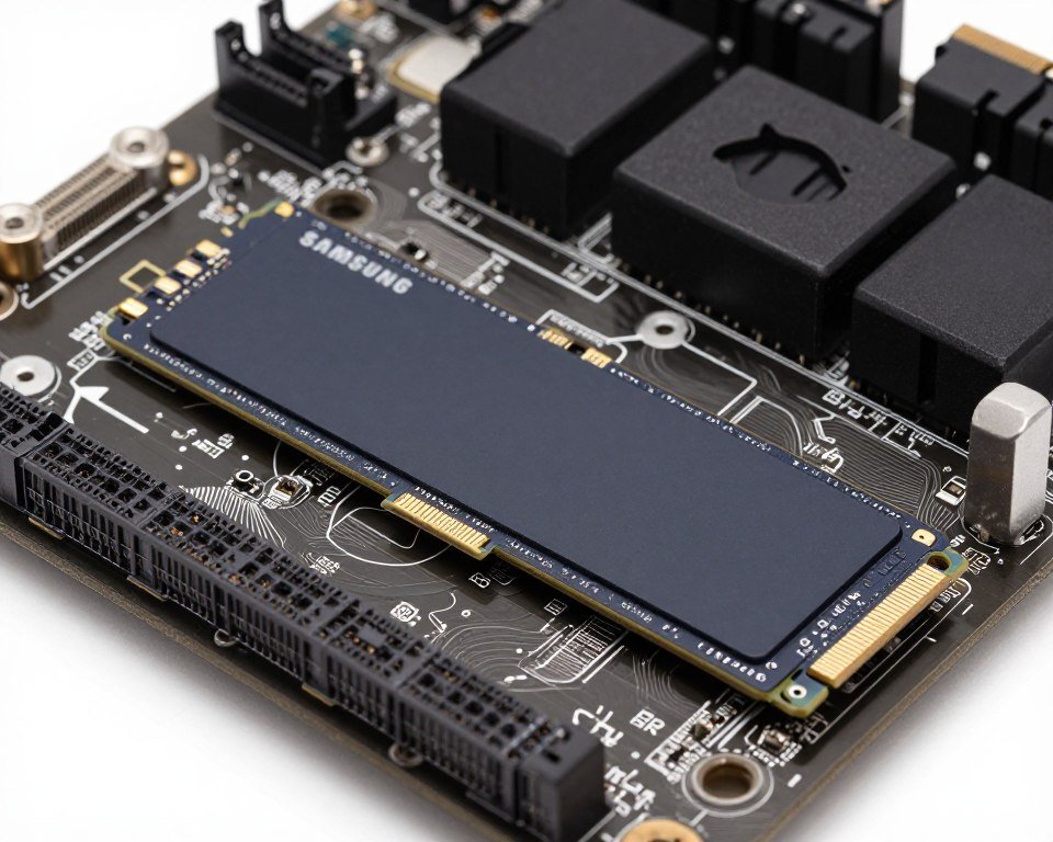 NVMe Gen5 SSD installed in motherboard M.2 slot