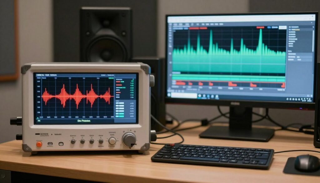 Noise level comparison showing cooling performance acoustic measurements