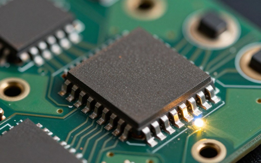Optical Hardware Tech closeup of laser VCSEL component