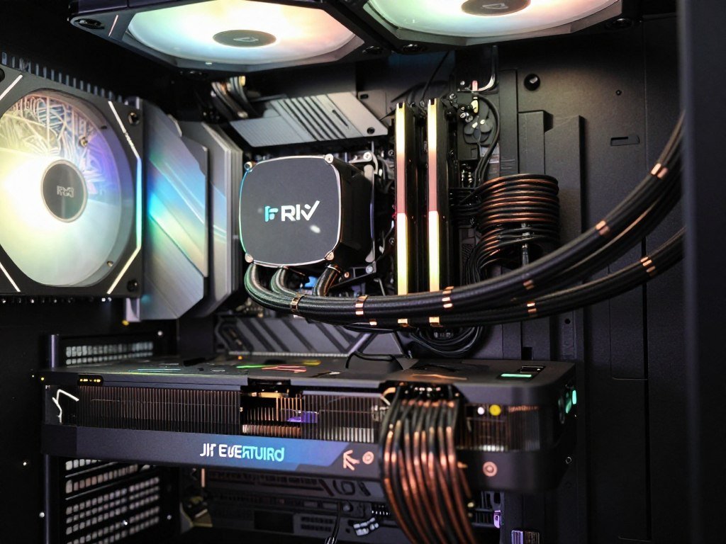 Optical Hardware Tech modern PC build with cable management