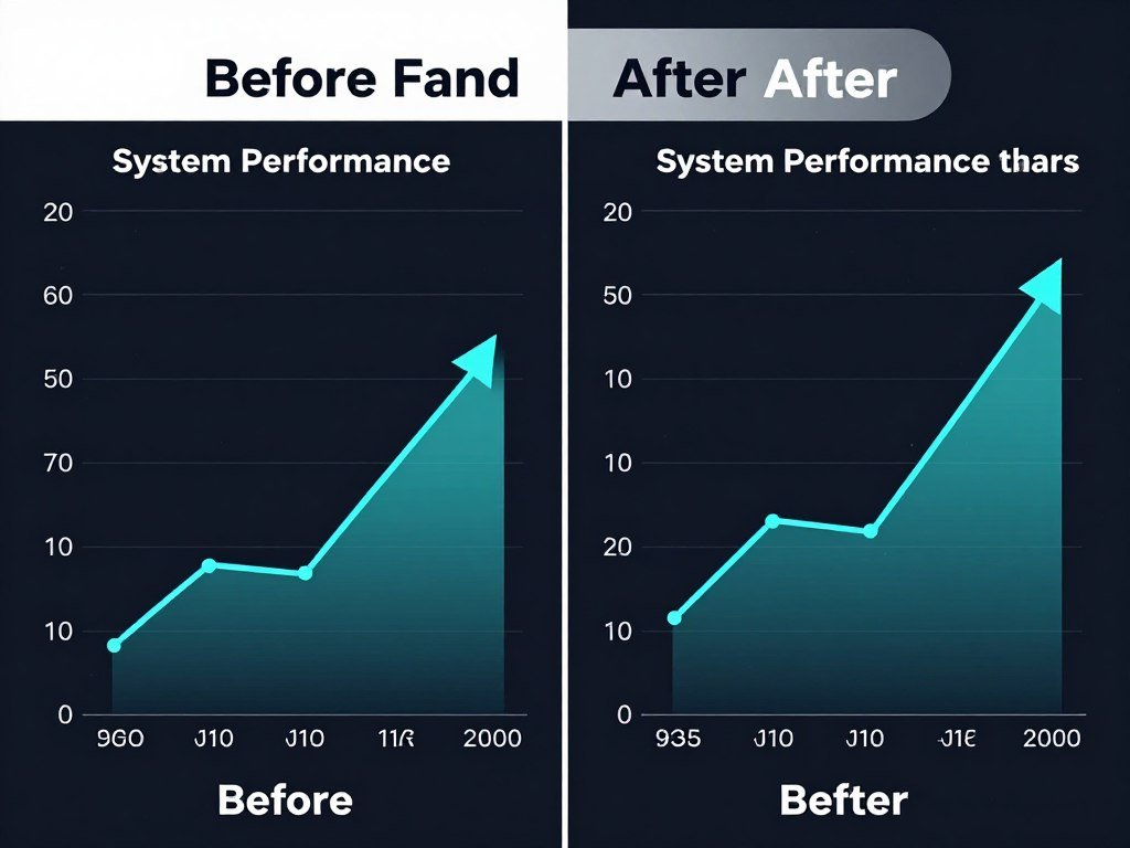 Optimized SSD performance results showing improved system responsiveness