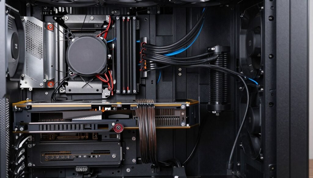 PC build failure showing incompatible components