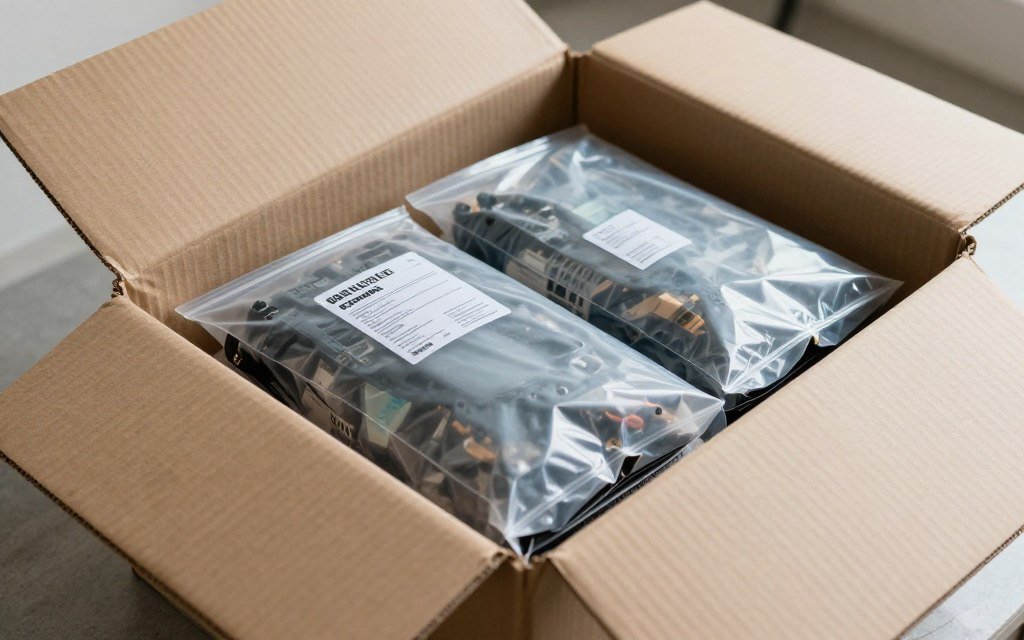 Package delivery of refurbished PC components with shipping insurance