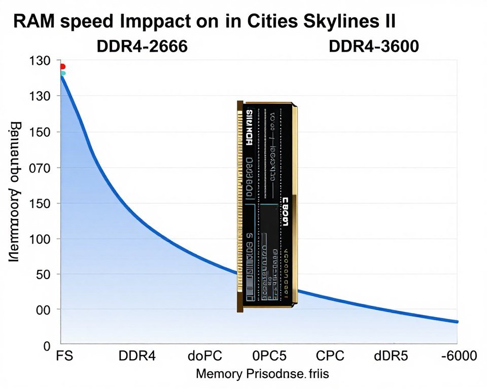 RAM speed impact on simulation performance showing memory bandwidth utilization