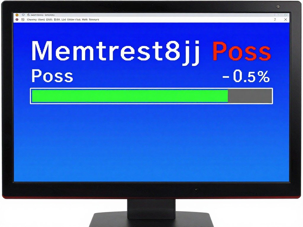 RAM testing software MemTest86 running diagnostic checks