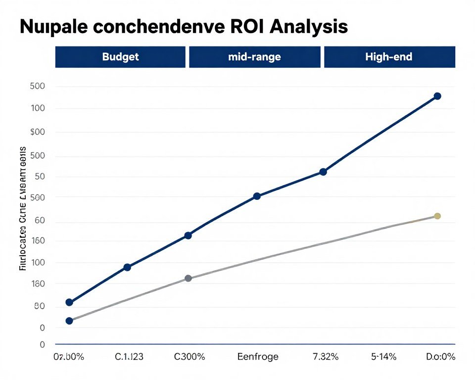 ROI calculation chart showing cost-benefit analysis for different PC upgrade strategies ROI calculation chart showing cost-benefit analysis for different PC upgrade strategies