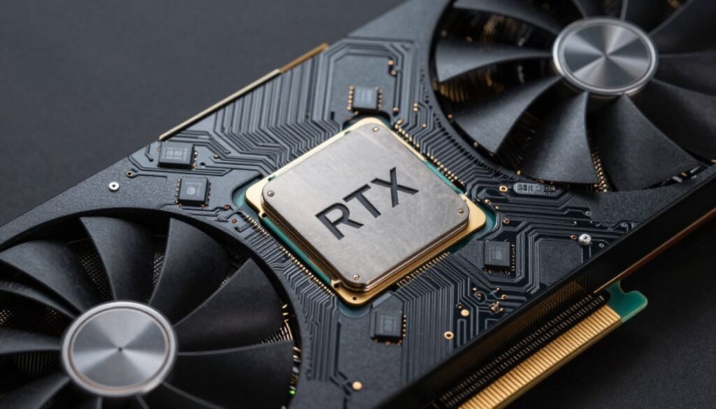 RTX 5090 Blackwell GPU die shot showing advanced architecture and RT cores