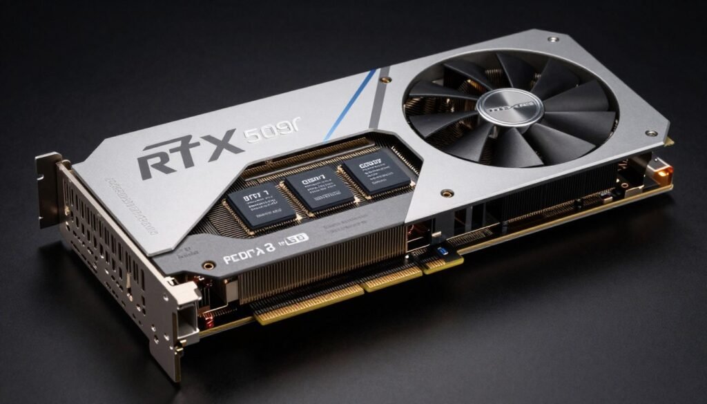 RTX 5090 GPU showing GDDR7 memory configuration