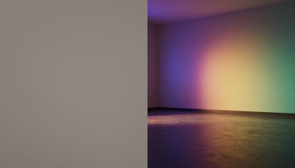 Ray tracing global illumination comparison in game scene