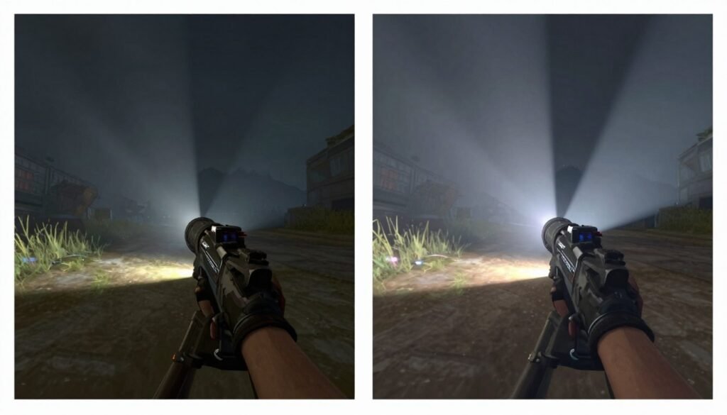 Ray tracing visual comparison in modern games