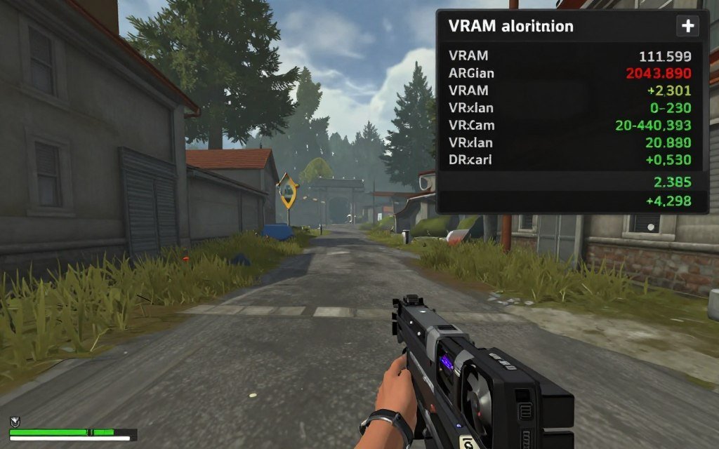 Real-time GPU and VRAM monitoring overlay during gameplay