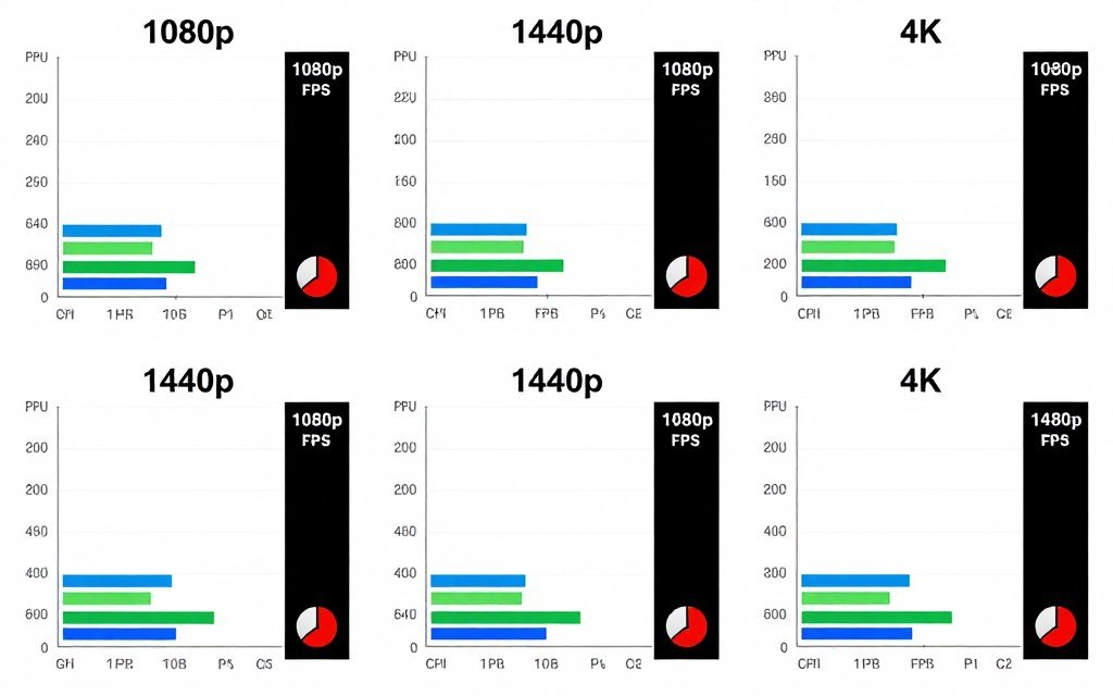 Resolution scaling test results showing bottleneck shifts