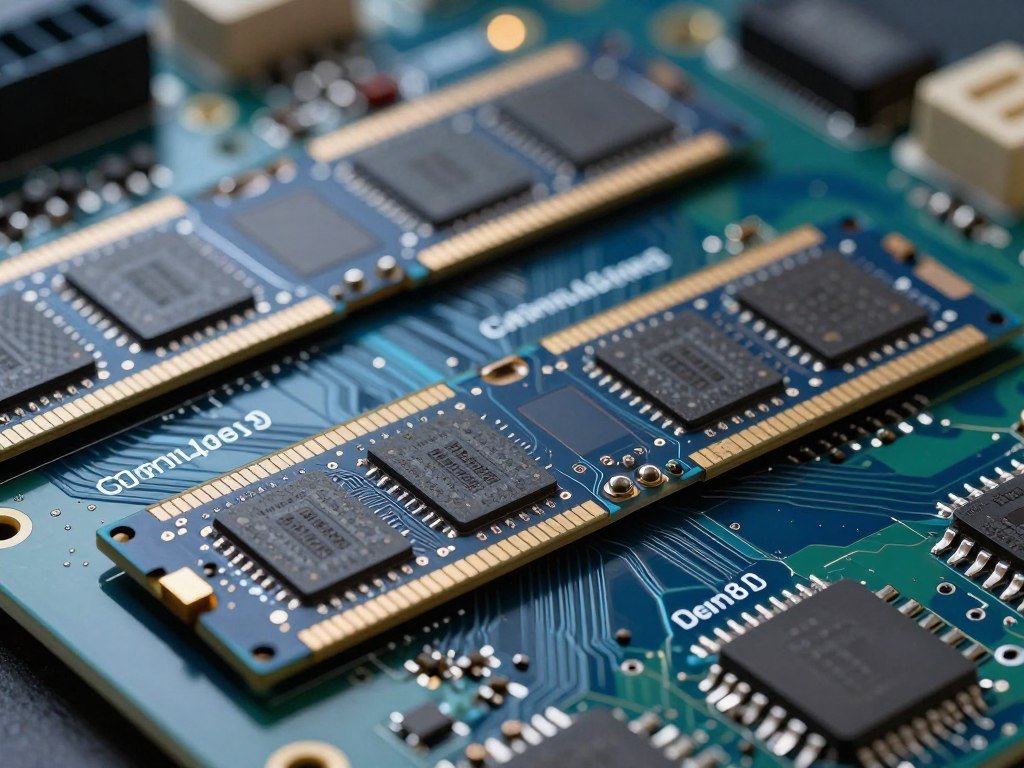 SSD controller chip close-up with circuit board