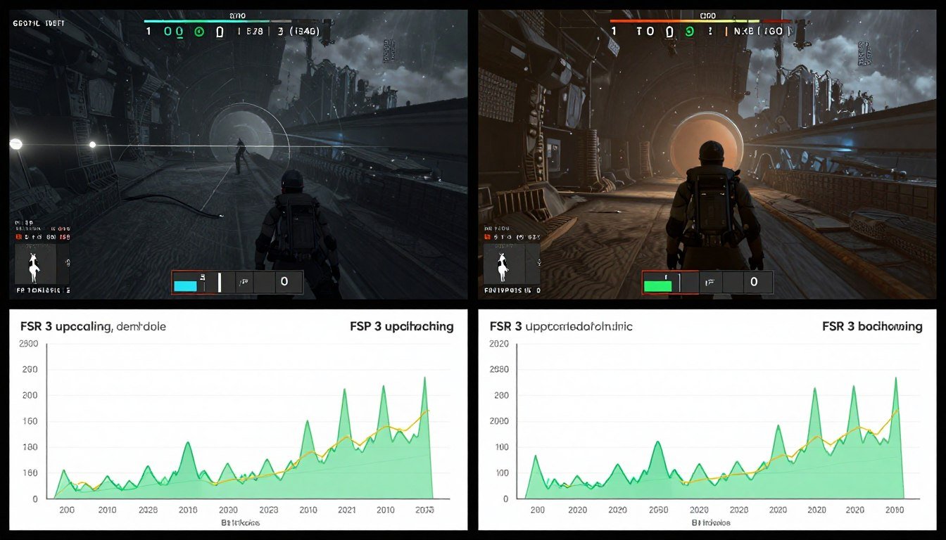 Starfield Bottleneck performance comparison showing CPU and GPU usage metrics