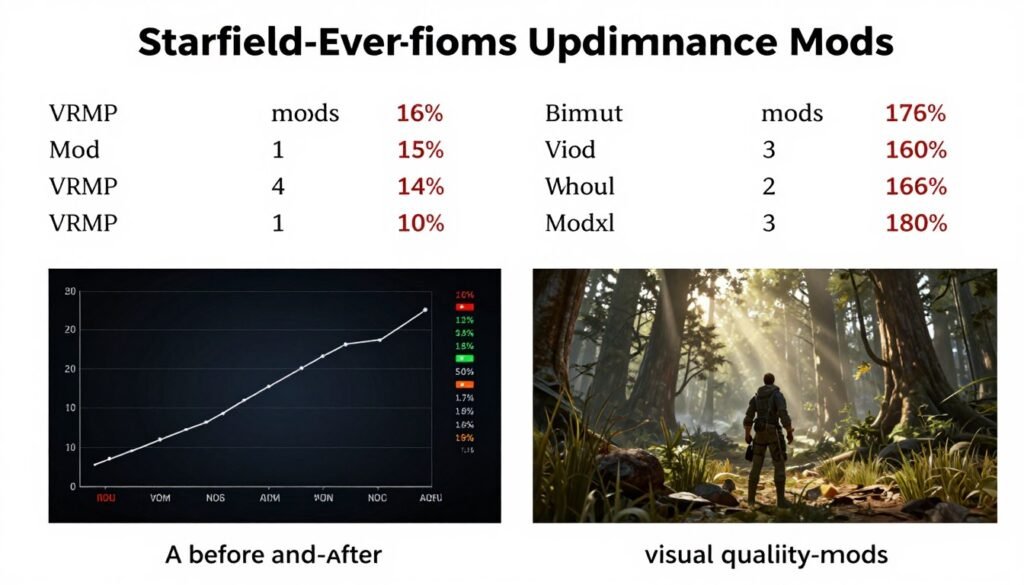 Starfield modding performance improvements comparison