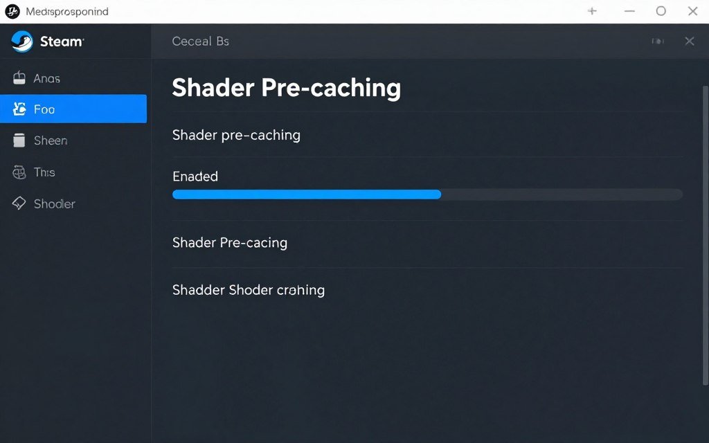 Steam shader pre-caching settings and download process