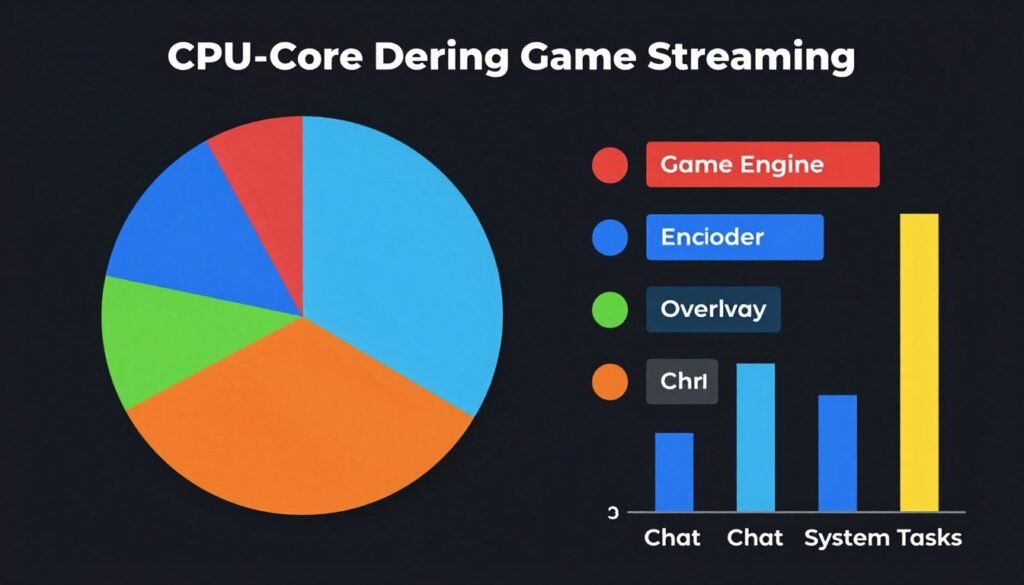 Streaming workload CPU utilization breakdown Streaming workload CPU utilization breakdown