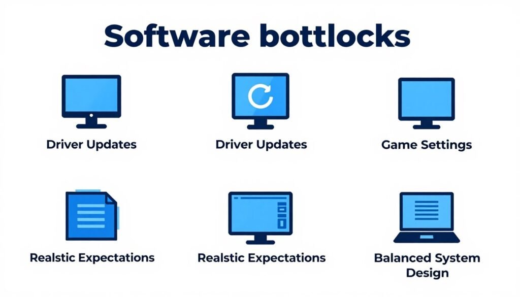 Summary visualization of software bottleneck solutions