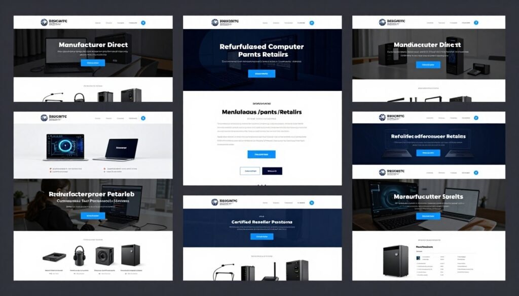 Trusted online retailers for refurbished PC components marketplace